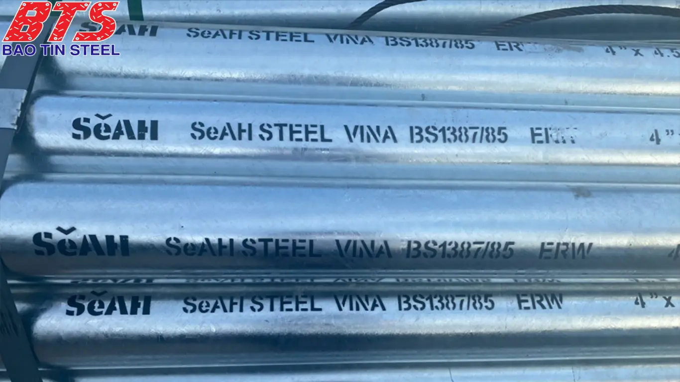 Ống thép mạ kẽm SeAH DN40