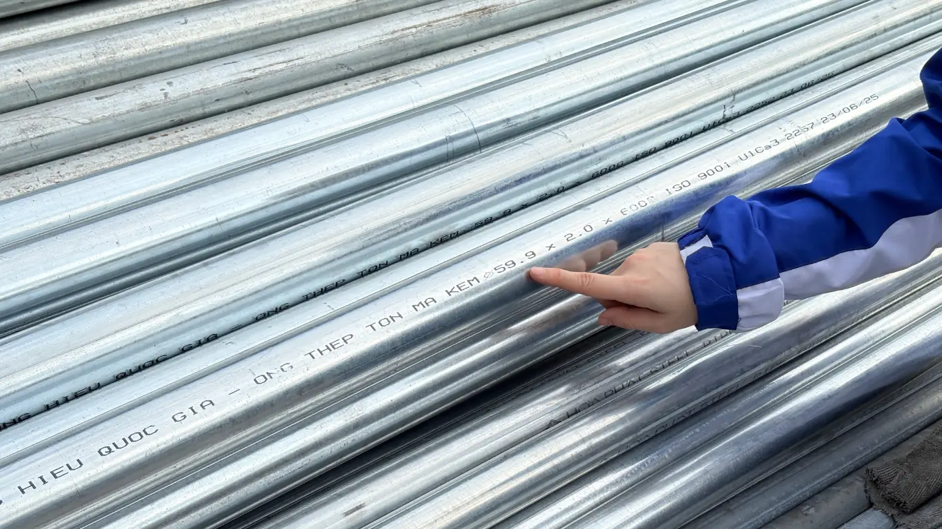 Thép ống mạ kẽm SeAH - BS 1387:1985