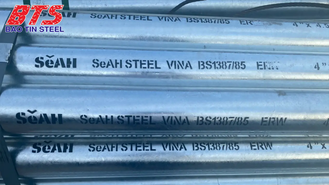 Giá ống thép mạ kẽm SeAH