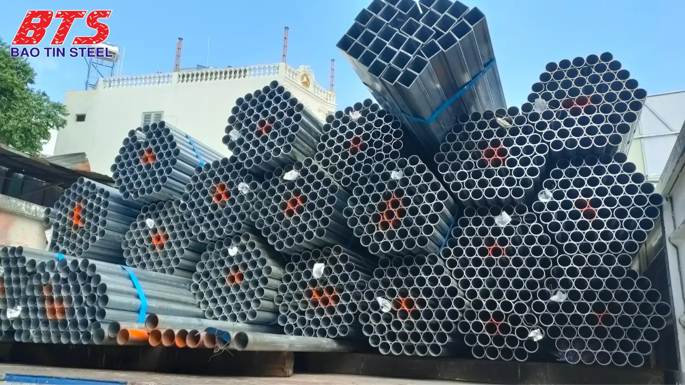 Thép ống mạ kẽm tại BTS