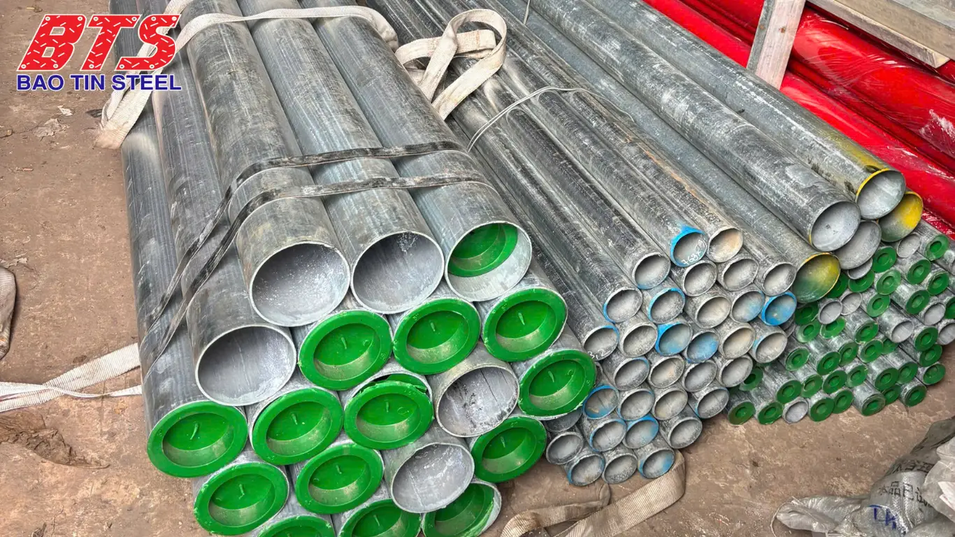 Ống thép mạ kẽm phi 60