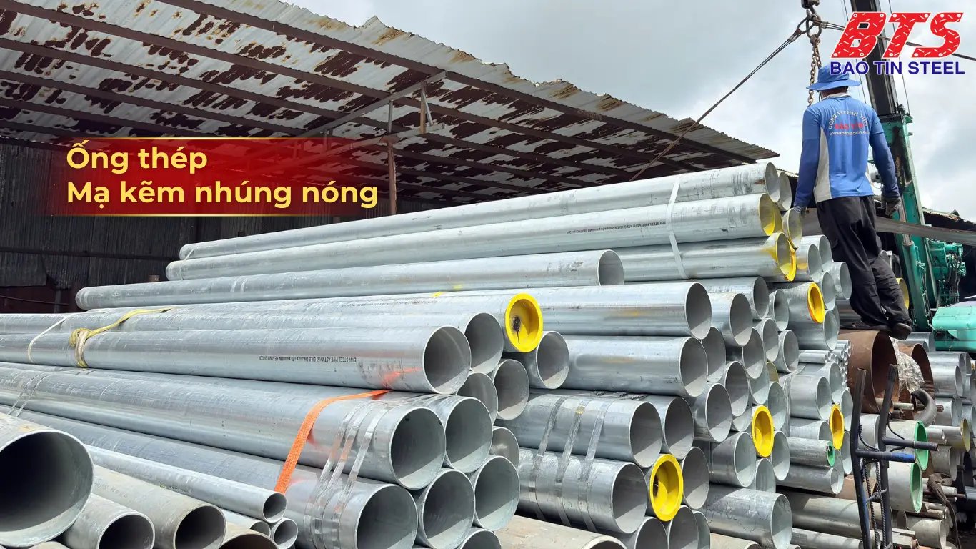 Ống thép mạ bằng phương pháp mạ kẽm nhúng nóng